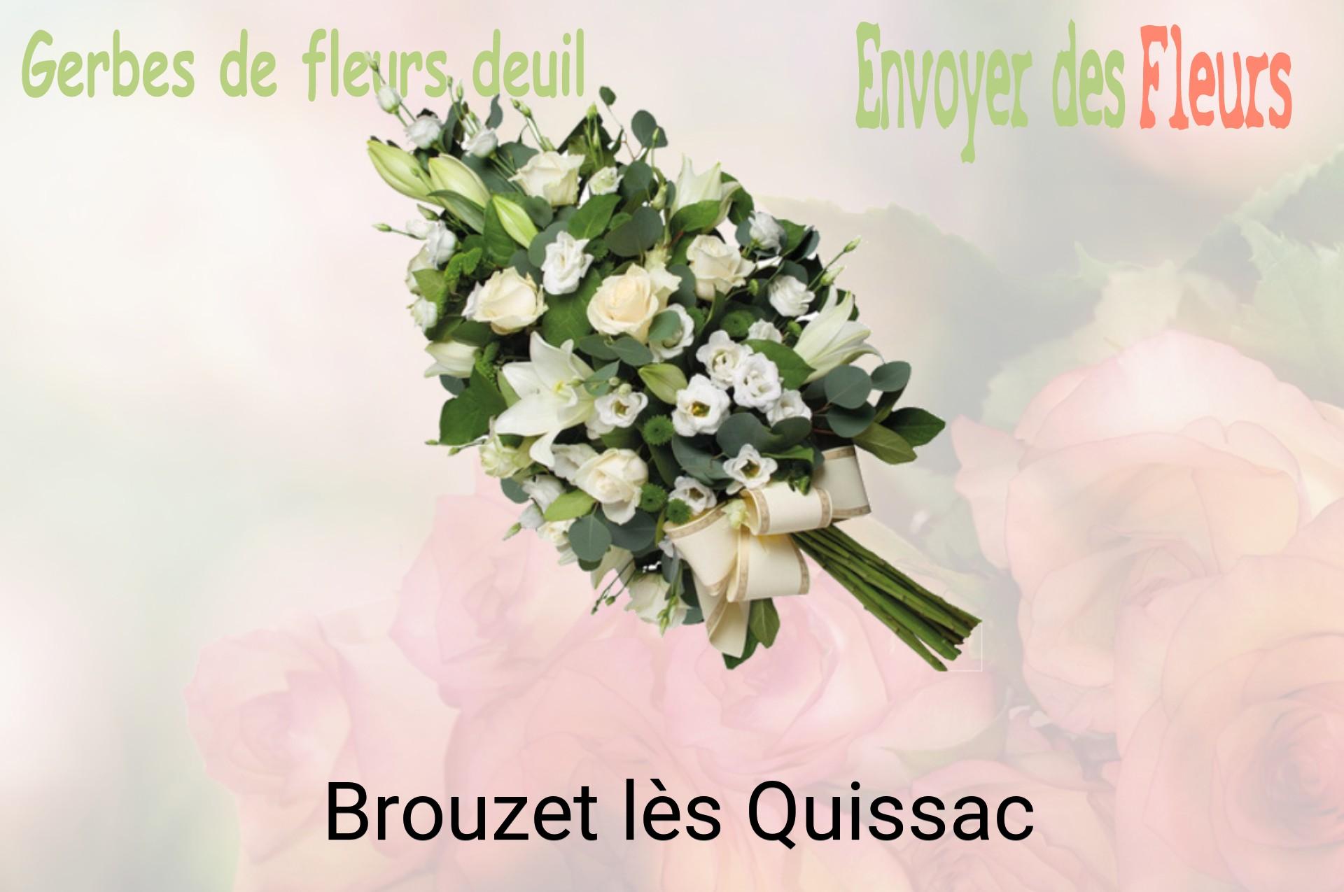 Gerbe de fleurs de deuil livrée à Brouzet-lès-Quissac